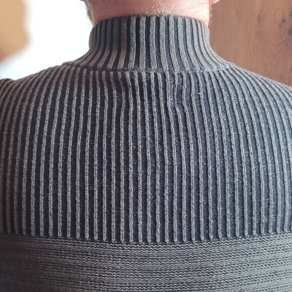 Rock & Republic Marbled Mock-Neck Pullover Sweater Men's Large Minimalist Trendy - Picture 6 of 12